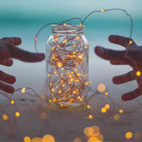 Solar String Lights Outdoor, Waterproof Solar Fairy Lights with 8 Lighting Modes