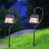 SmartYard 22 Inch Hanging Solar Lights Multipurpose Shepherd Hook 4-Pack