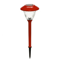 NEW LED Energizer 8 Pack Color On Demand Solar Pathway Lights Outdoor-Stainless Steel ( Red )