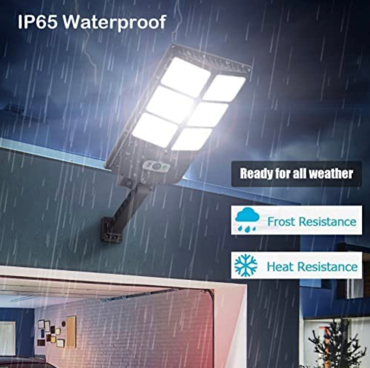 SmartYard 150W Solar Lights Outdoor, 3 Modes Led Solar Wall Light Motion Sensor with Remote Control, 8000LM