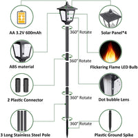 SmartYard Solar Garden Lights - Torches Outdoor Patio Decor Lighting 43