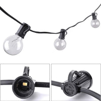 Outdoor String Light-25 Feet G40 Globe Patio Lights with 26 Edison Glass Bulbs Waterproof Connectable Hanging Light