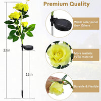 Solar LED Rose Flower Light (2 Pack)