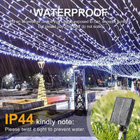 Solar String Lights White Wire Outdoor,500 LED 165FT Christmas Lights with 8 Modes and Timer, Remote Control