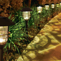 SmartYard Grill Solar LED Pathway Lights - Oil-rubbed Bronze 8 Pack