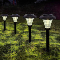 SmartYard Solar Lights Outdoor Garden ,12 Packs LED Solar Pathway Light Ground Landscape Lighting (Warm White)