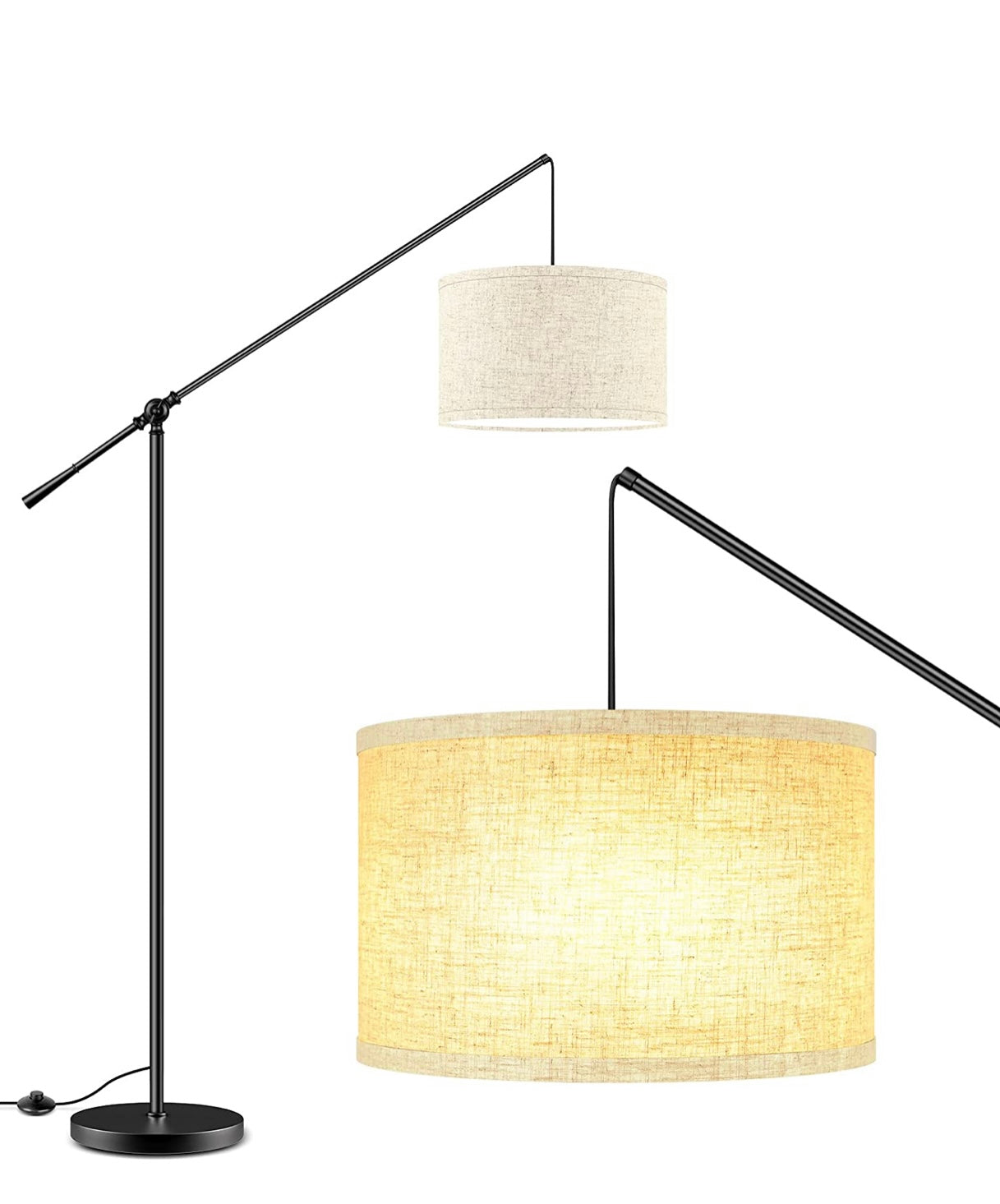 TubUSA- Arc Floor Lamp Hang - Large - with LED Bulb