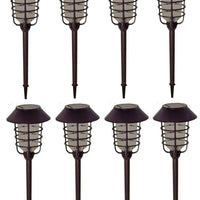 Energizer [ Smartyard ]Solar LED Large Pathway Lights Oil Rubbed Bronze 8-Pk