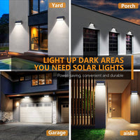 Solar Outdoor Lights 100 LED Motion Sensor Solar Security Lights 4-Pack