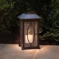 Solar LED Candle Lantern Outdoor Flickering Flameless Candle Mission