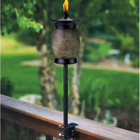 Threshold Deck Torch Clamp, Set of 2 Outdoor Pathway Lights Deck Clamp