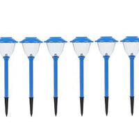 NEW LED Energizer 8Pack Solar Pathoway Lights Outdoor-Stainless Steel(Blue)Waterproof