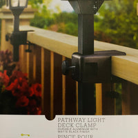 Threshold Deck Torch Clamp, Set of 2 Outdoor Pathway Lights Deck Clamp