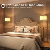 Modern Floor Lamp, Classic Standing Lamp Reading Standing Light for Bedroom Living Room with LED Bulb