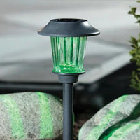 8 Pack Solar Pathway LED Lights Outdoor Color Changing -Stainless Steel