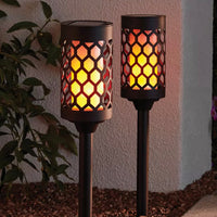 Solar Torch Path Lights Solar Panel (2-Pack)