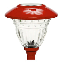 NEW LED Energizer 8 Pack Color On Demand Solar Pathway Lights Outdoor-Stainless Steel ( Red )