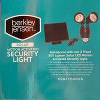 Berkley Jensen 800-Lumen Solar Security Light