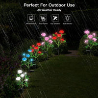 Solar LED Rose Flower Light (2 Pack)