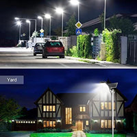 400W Solar Street Lights Outdoor, Dusk to Dawn Solar Led Outdoor Light with Remote Control, 6500K Daylight White Security Led Flood Light