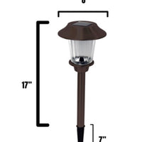 SmartYard Bronze 8-Piece Large Solar Pathway Lights - Changing Color Model SGL-13119