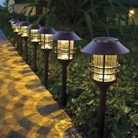 SmartYard Grill Solar LED Pathway Lights - Oil-rubbed Bronze 8 Pack