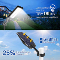 2 Pack 1600W Solar Street Lights Outdoor 90000 Lumens Dusk to Dawn Street Lights Solar Powered With Remote and Motion Sensor