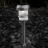 New Alpan Solar Powered Stainless Steel Path LED Lights (12-Pack)