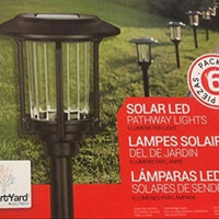 Smartyard Solar LED Large Pathway Lights 10 Lumen  - 6 Pack