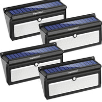 Solar Outdoor Lights 100 LED Motion Sensor Solar Security Lights 4-Pack