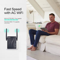 rockspace WiFi Extender - Dual-band Wifi Range Extender with erthernet port, Access Point Mode, WPS Button Setup, 360° Full Coverage, Connected up to 20+ Devices