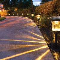 SmartYard Solar LED Large Outdoor Pathway Lights - 8 Pack- Oil Rubbed Bronze