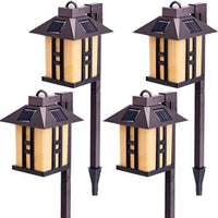 SmartYard Solar Powered Path Lights, Solar Garden Lights Outdoor, Landscape Lighting (4 Pack)