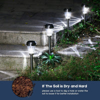 Patriot Lighting Kingston Pathway Solar Lights Stainless Still (12-Pack)