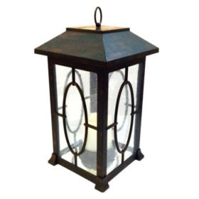 Solar LED Candle Lantern Outdoor Flickering Flameless Candle Mission