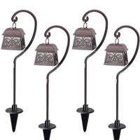 SmartYard 22 Inch Hanging Solar Lights Multipurpose Shepherd Hook 4-Pack