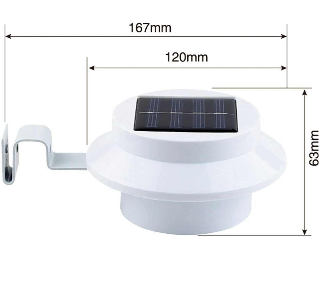 Living Accents Black Solar Powered LED Post Cap Fence Light 4 Pack