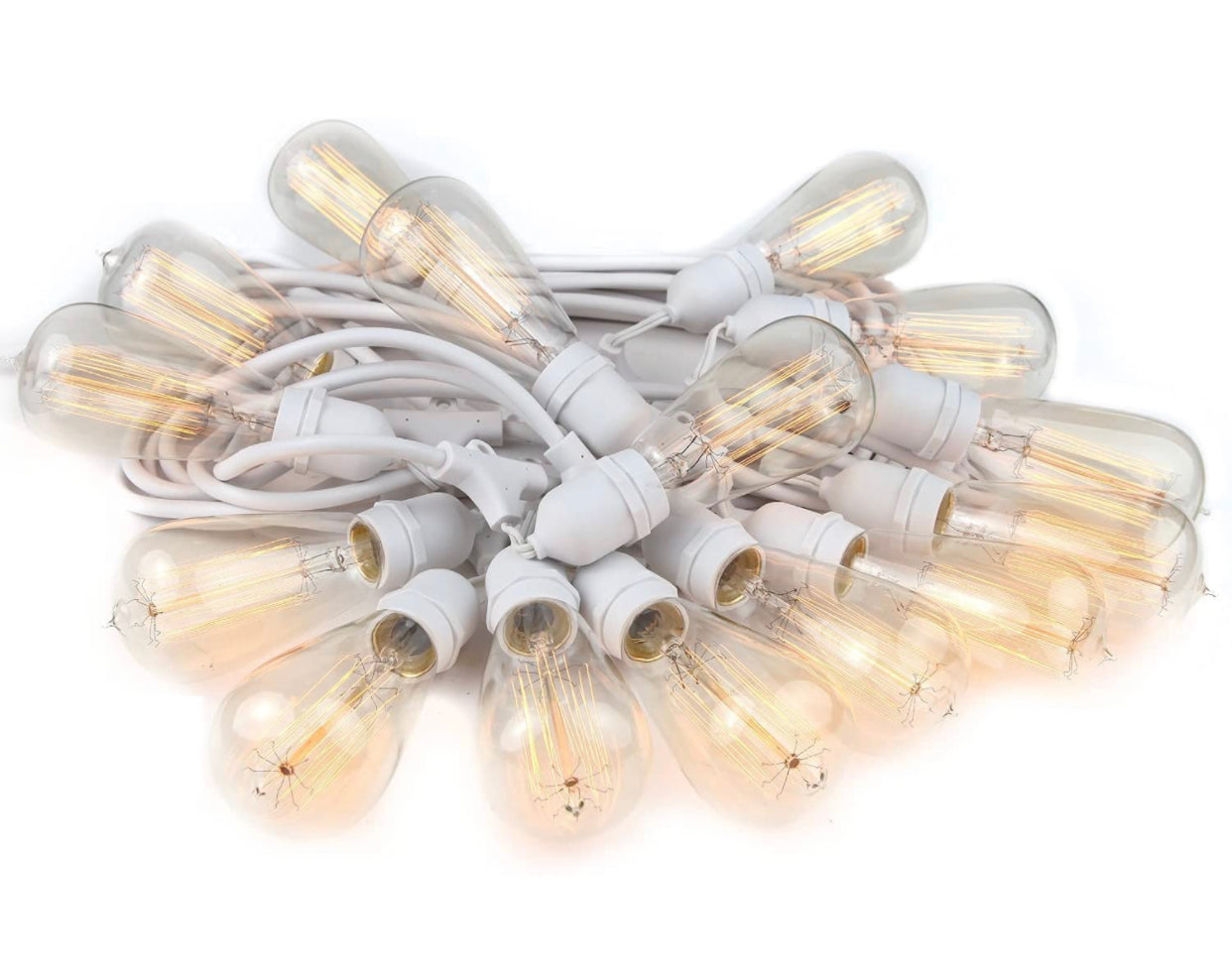 Pro Vintage Edition Outdoor Heavy Quality Commercial String Lights 48 Feet -Heavy Duty