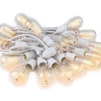 Pro Vintage Edition Outdoor Heavy Quality Commercial String Lights 48 Feet -Heavy Duty