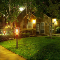 Solar LED Flame Lamp Lawn Flame Flickering Torch Light Outdoor Fire 96 LED Lights 4 Pack