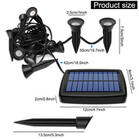 Solar In-Ground Lights 10in1 Solar Garden Light Outdoor Waterproof Landscape Lighting for Yard