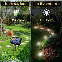 Solar In-Ground Lights 10in1 Solar Garden Light Outdoor Waterproof Landscape Lighting for Yard