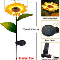 Solar Sunflower Lights (4 Pack)