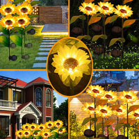 Solar Sunflower Lights (4 Pack)