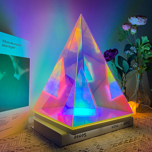 Infinity Pyramid Table Lamp