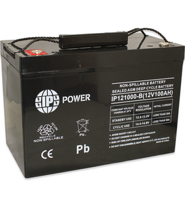 IP POWER IP121000-B 12V 100Ah, Sealed Lead Acid Rechargeable Battery