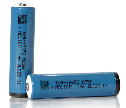 Molicel M35A INR-18650 3500mAh 10A - Protected Button Top Battery