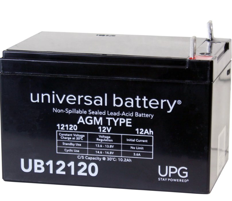 12v 12ah Nut and Bolt Universal Battery BW12120-NB – Battery World