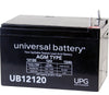 12v 12ah Nut and Bolt Universal Battery BW12120-NB - Battery World