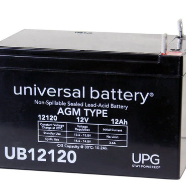 12v 12ah Nut and Bolt Universal Battery BW12120-NB